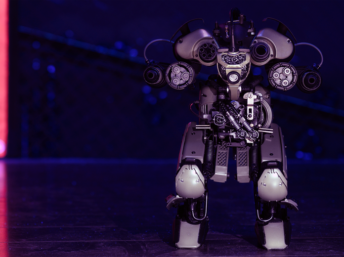 Elképesztő szobrok fémhulladékból - Zosky cyberpunk szoborkiállítása