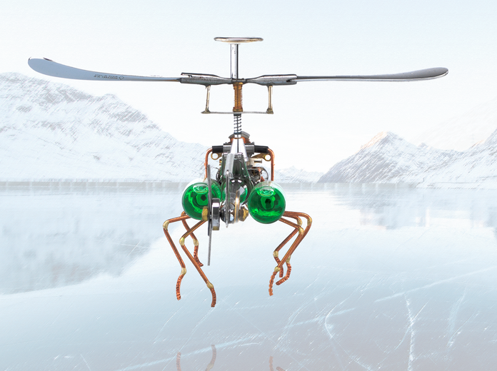 Elképesztő szobrok fémhulladékból - Zosky cyberpunk szoborkiállítása