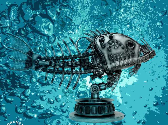 Elképesztő szobrok fémhulladékból - Zosky cyberpunk szoborkiállítása